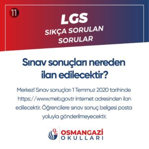 LGS Hakkında "Sıkça Sorulan Sorular"